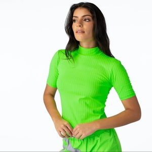 Ethika Cropped Ribbed Crew Neck Size Medium